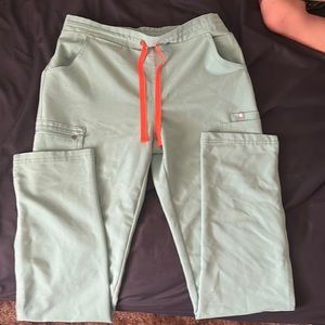 Figs Yola Scrub Pants Technical Series Jade Green Slim Fit women’s S Tall